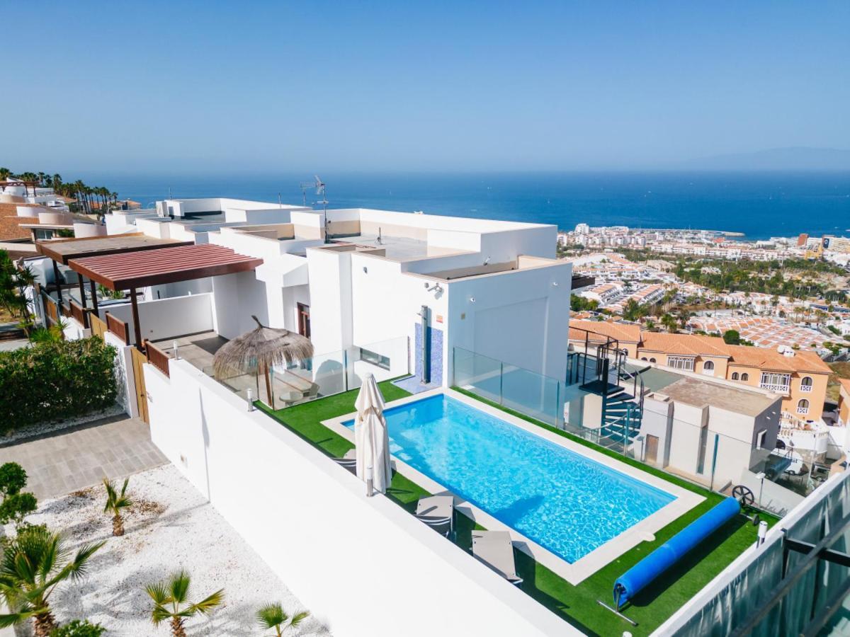 Sunset White Villa - Ocean View, Jakuzzi, Heated Pool, Air-Conditioning, Grill Playa de las Americas (Tenerife) Exterior foto