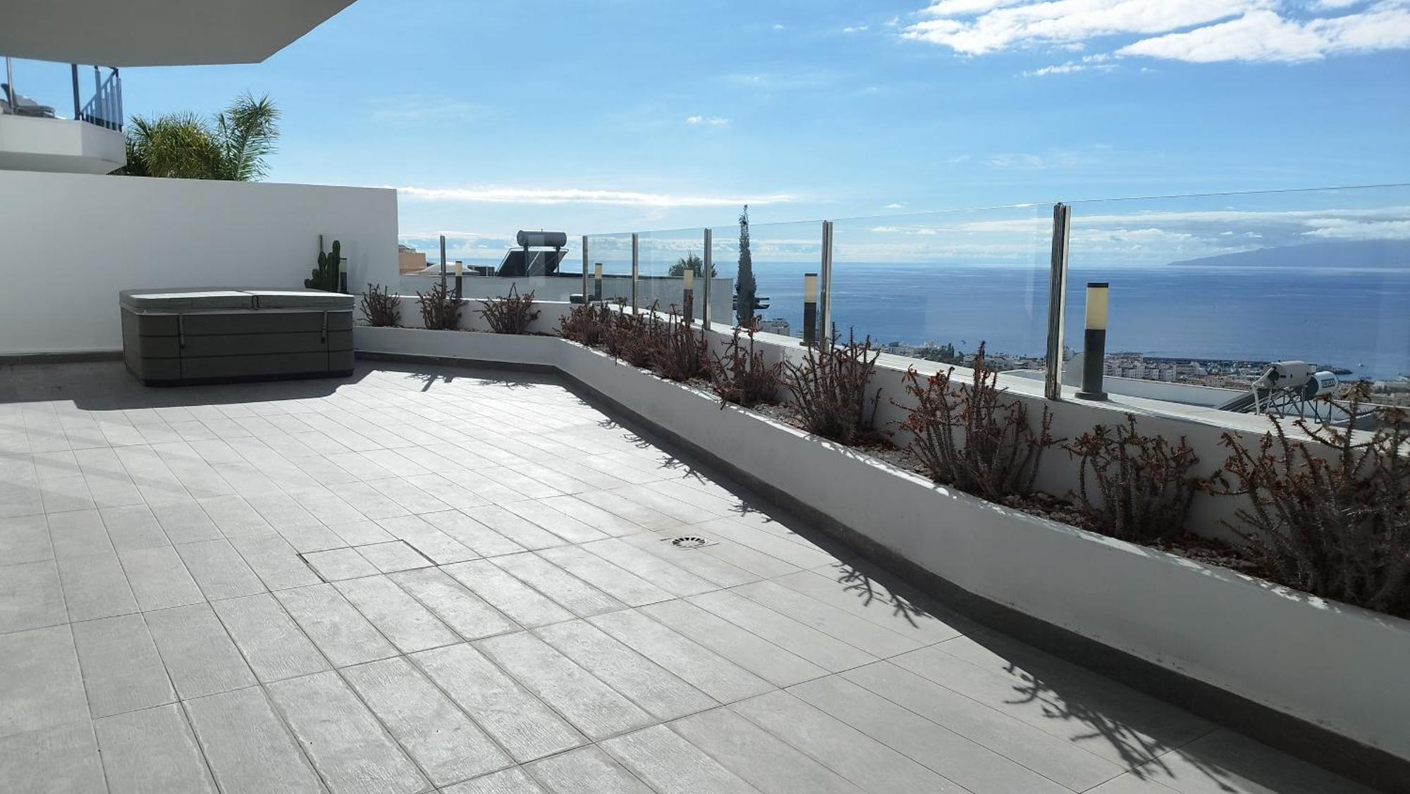 Sunset White Villa - Ocean View, Jakuzzi, Heated Pool, Air-Conditioning, Grill Playa de las Americas (Tenerife) Exterior foto